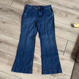 Talbots Dark Blue Denim Wide Leg Jeans